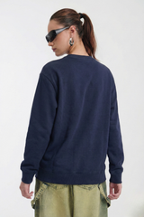 Navy Sweatshirt For Girls
