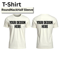 Premium 170–180 GSM Pre-Shrunk Cotton Blend T-Shirt | No Color Fading | 65% Cotton
