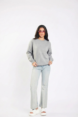 Gray Sweatshirt For Girls