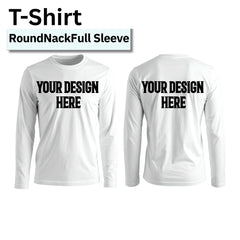 Premium Men’s Full Sleeve Round Neck T-Shirt - Dry-Fit Performance Athletic Tee