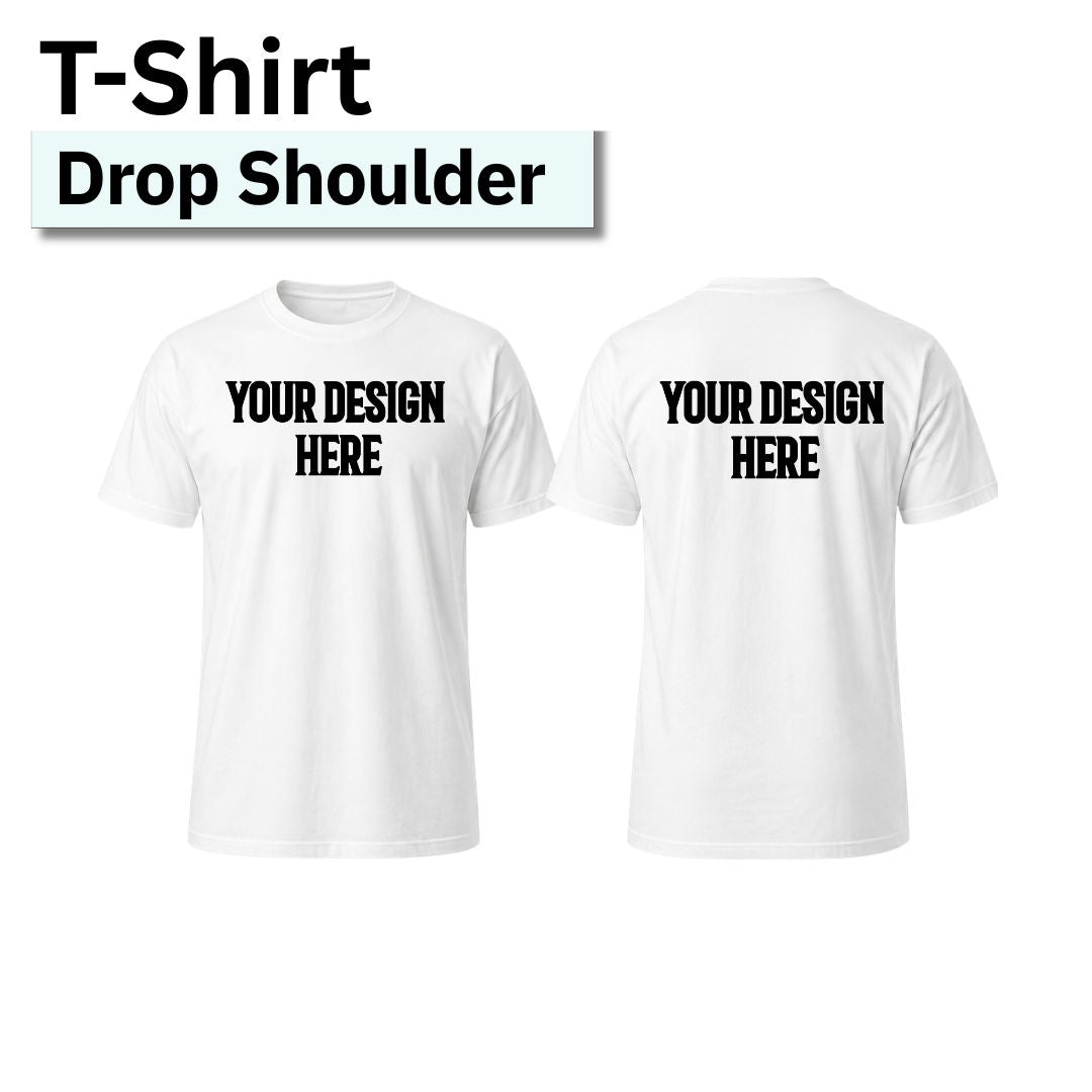 Premium Men's Solid Drop Shoulder T-Shirt - Loose Fit Performance Tee