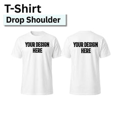 Premium Men's Solid Drop Shoulder T-Shirt - Loose Fit Performance Tee