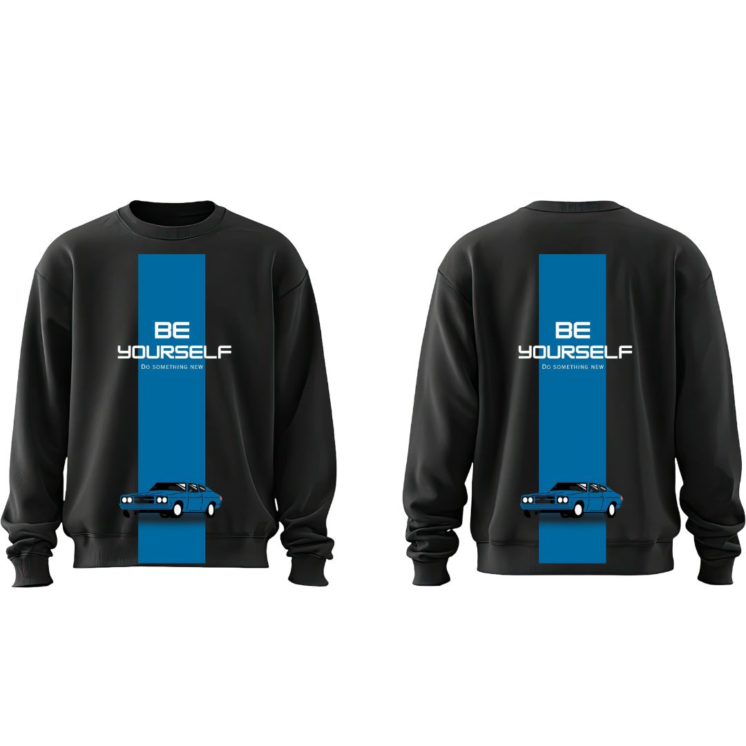 Premium Men’s Cotton-Blend Crewneck Sweatshirt - Sophisticated Comfort