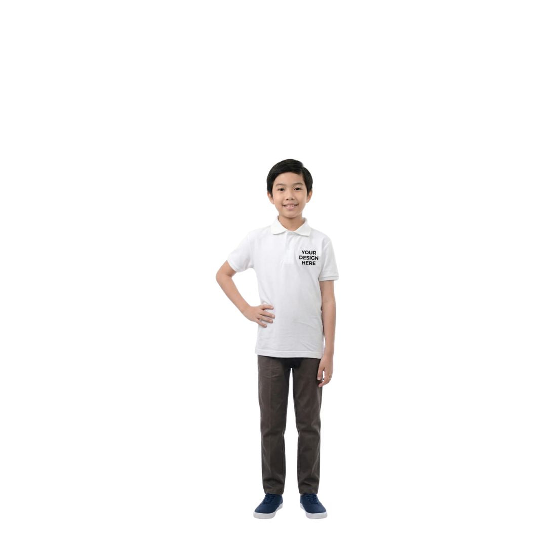 Kids' Essential Soft Cotton Polo Shirt - All-Day Comfort