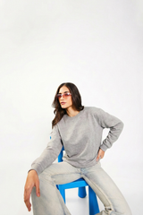 Gray Sweatshirt For Girls