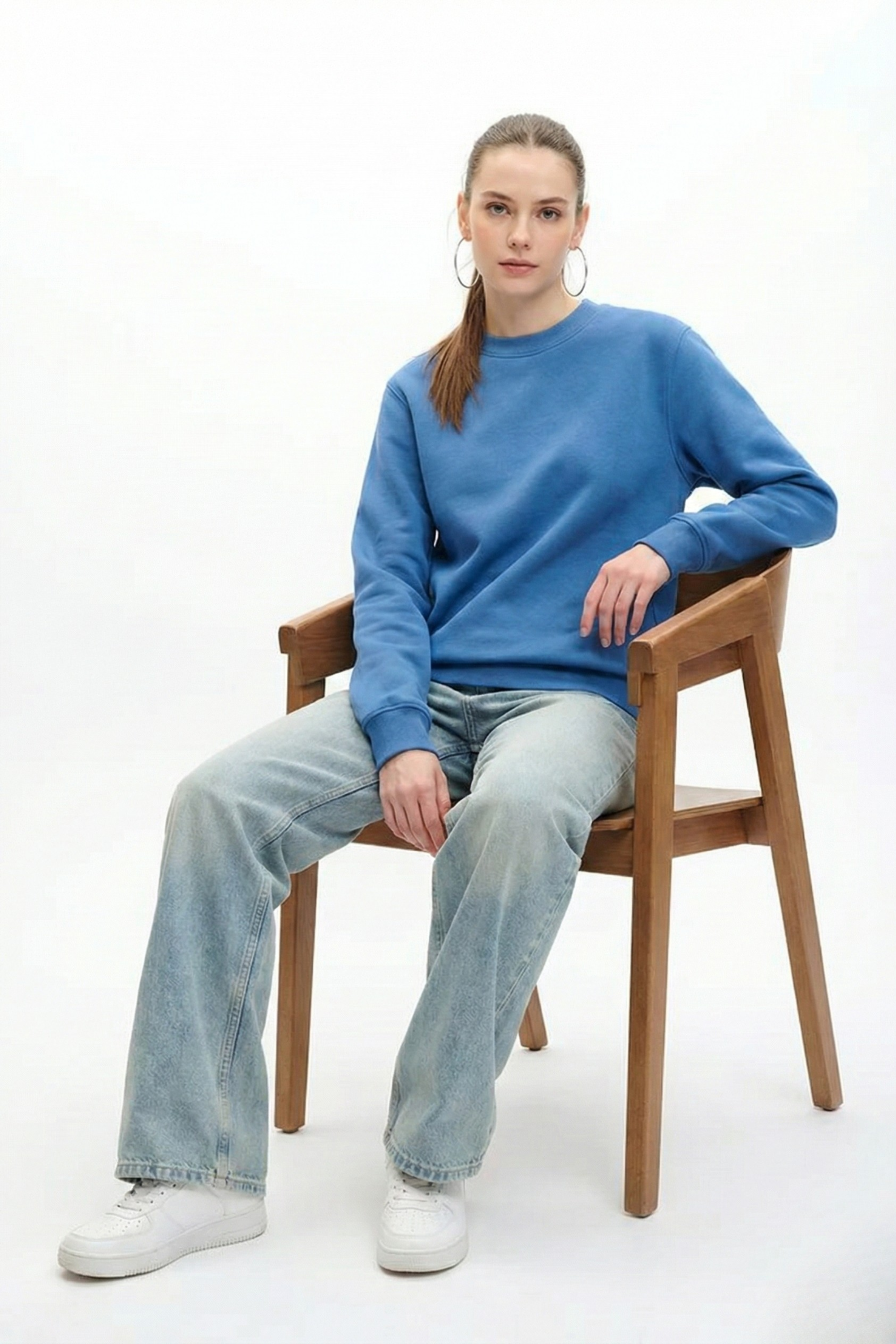 Blue Sweatshirt For Girls