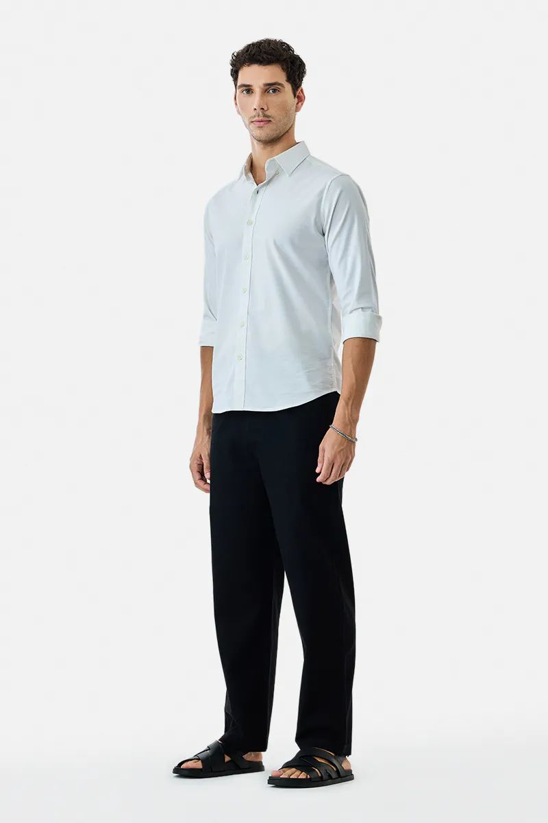 Relaxed Fit Linen Blend Trouser